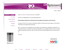Tablet Screenshot of despinnerij.nl